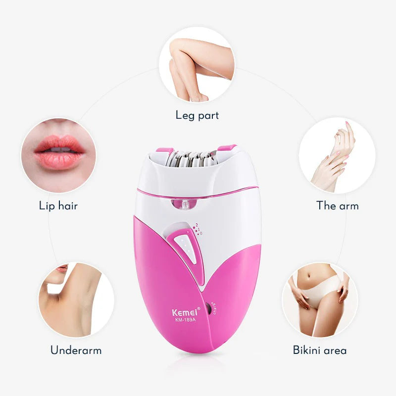 Ladies Rechargeable Epilator – Smooth & Painless Hair Removal for Face & Body