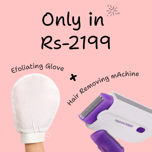 1 Hair Removing Machine + 1 Exfoliating Glove