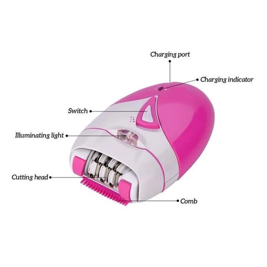 Ladies Rechargeable Epilator – Smooth & Painless Hair Removal for Face & Body